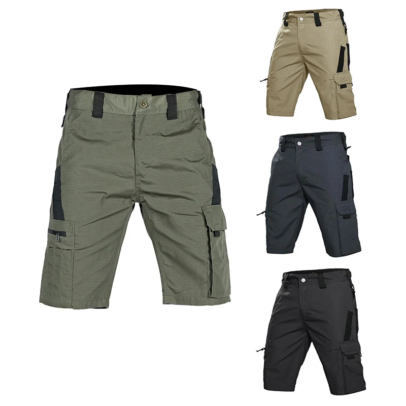 New Tactical Work Pants Men Camouflage Shorts Outdoor Multi-pocket Casual Cargo Short Pants Quick Dry Wear-resisting Shorts Male