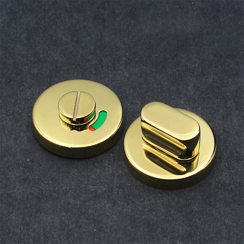 

360 Degree Rotating Stainless Steel Bathroom Door Lock Handle Knob with Occupancy Indicator Lights for Enhanced Privacy