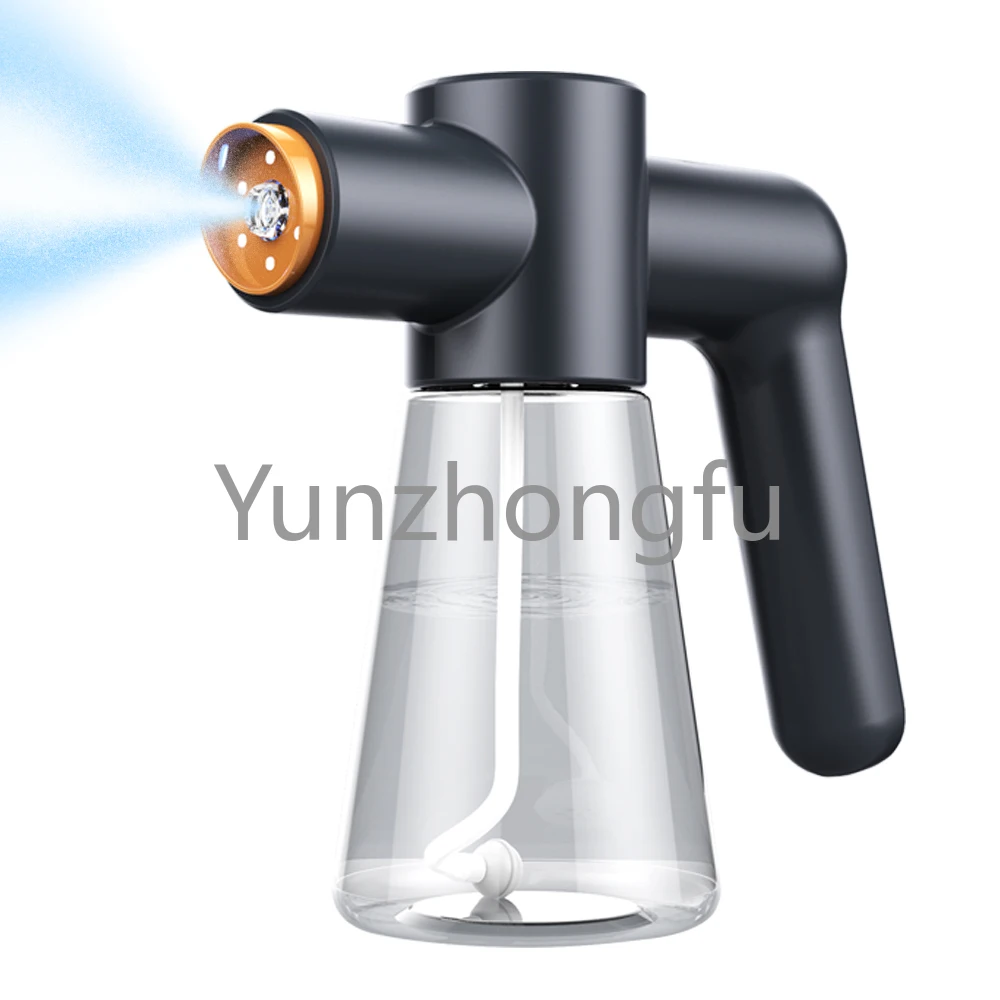 730ml Portable Handheld Mist Spray Gun Nano Atomizer Blue USB Rechargeable Wireless Air Atomization Gun Nano Spray Gun For Home