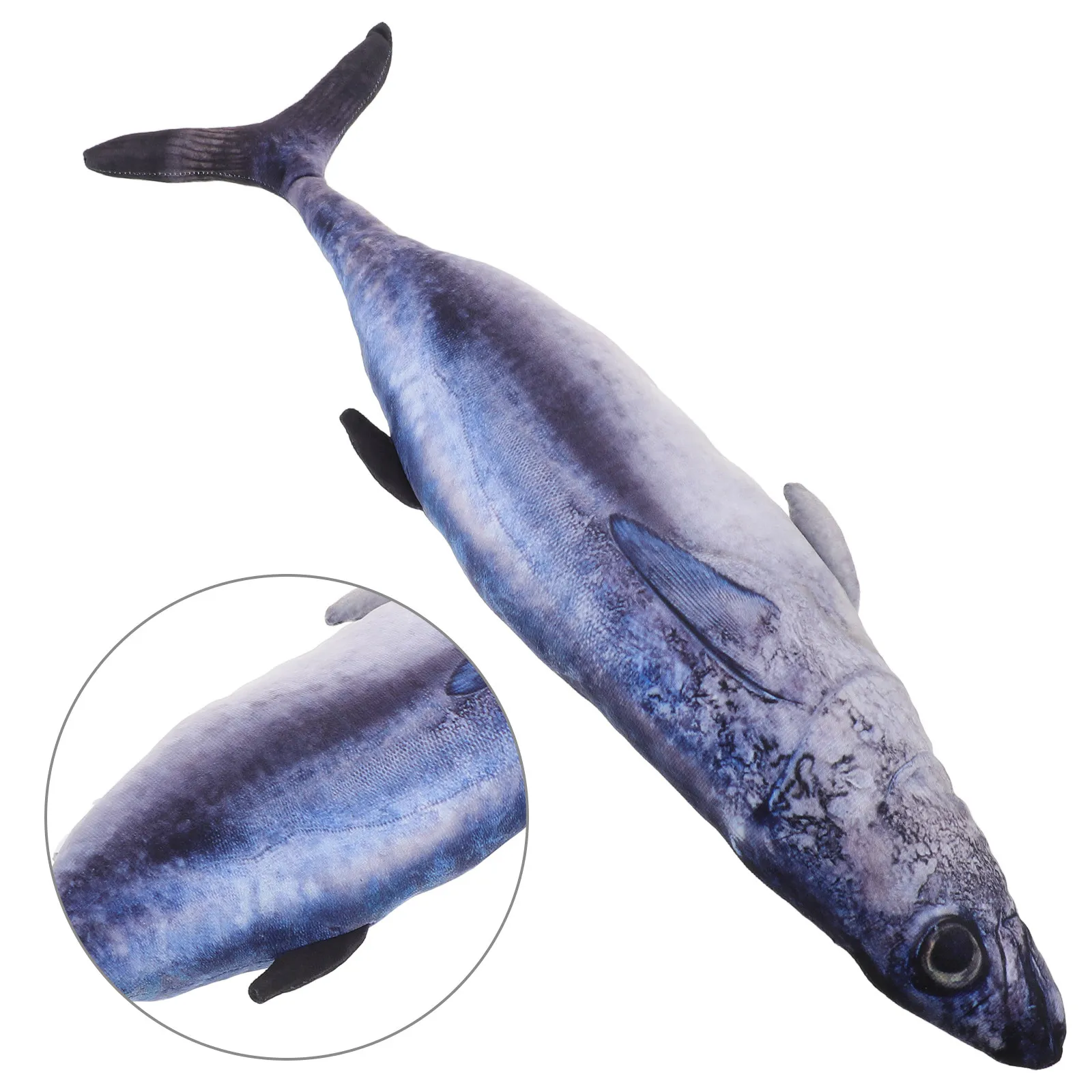 Stuffed Fish Pillow Cartoon Realistic Simulation 3D Ocean Animal Hugging Cushion Decorative Throw Pillow for Couch Car Room