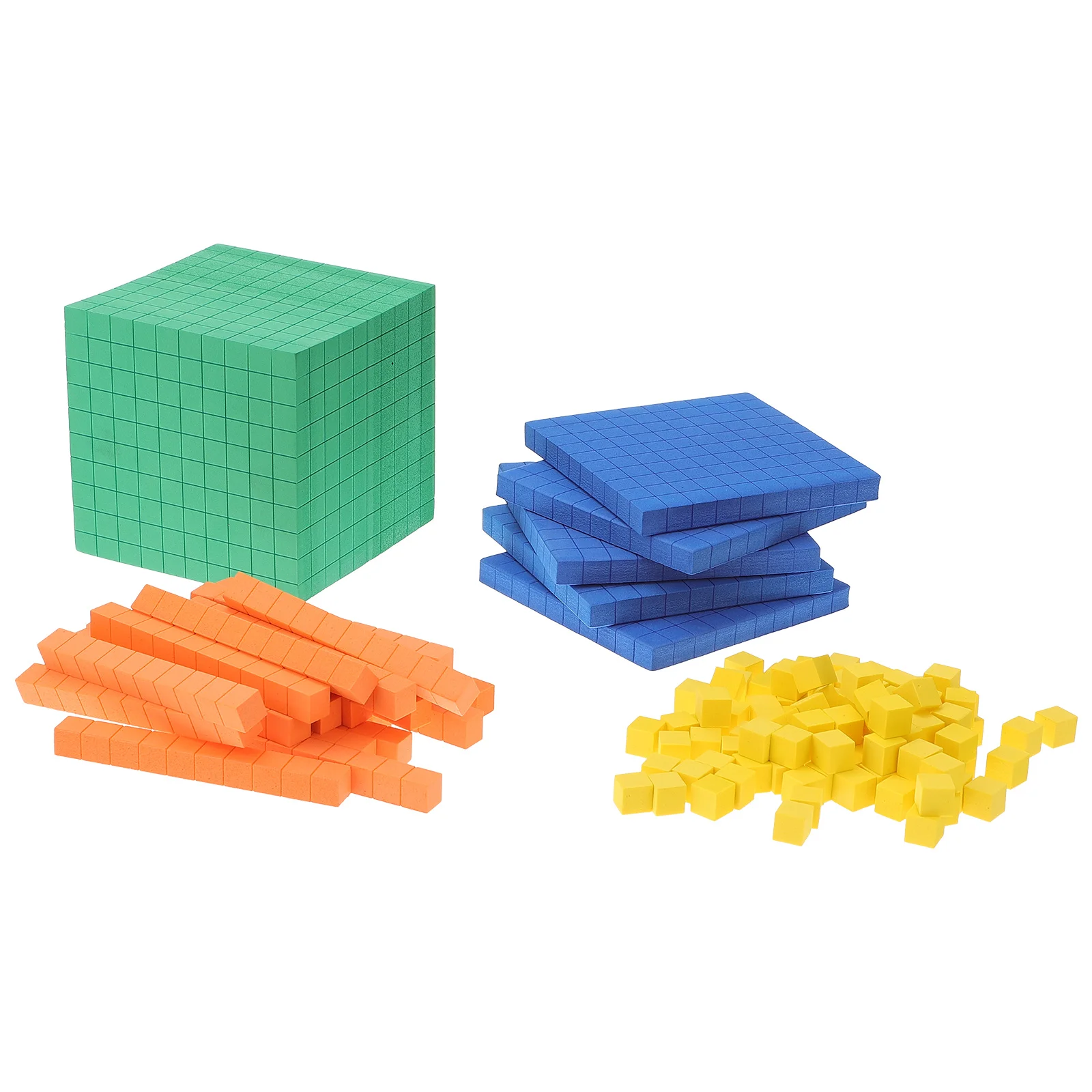 Demonstration Box Oblong Shape Bar Toy Educational Plaything Multicolor Safe Kids for Children Eva Early Square Block