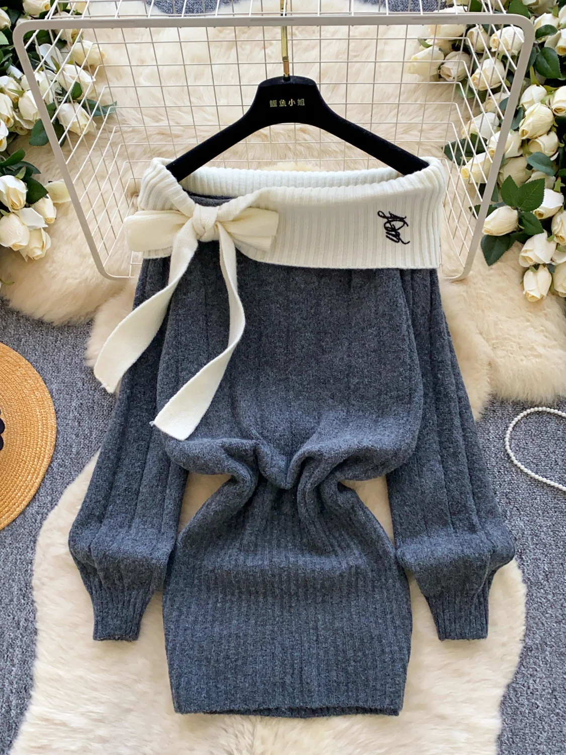 الحلو لطيف Sle طويل Sve محبوك الدكتور المرأة عالية الخصر Bodycon سترة الدكتور Ci تخفيف ألف خط صورة ظلية