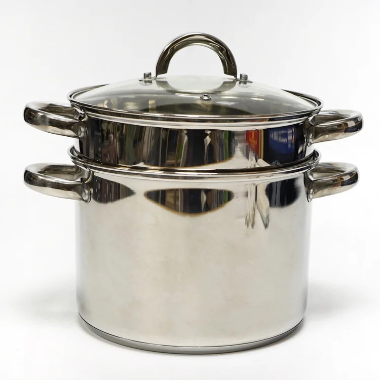 

Набор для приготовления пасты в итальянском стиле из нержавеющей стали с дуршлагом и стеклянной крышкой