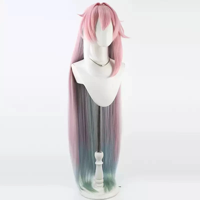 Anime Honkai Star Rail Cyrene Cosplay Pruik Lang Roze Blauw Haar Nieuwe Huid Elysia Amforeus Halloween Party Props Voor Vrouwen Meisjes