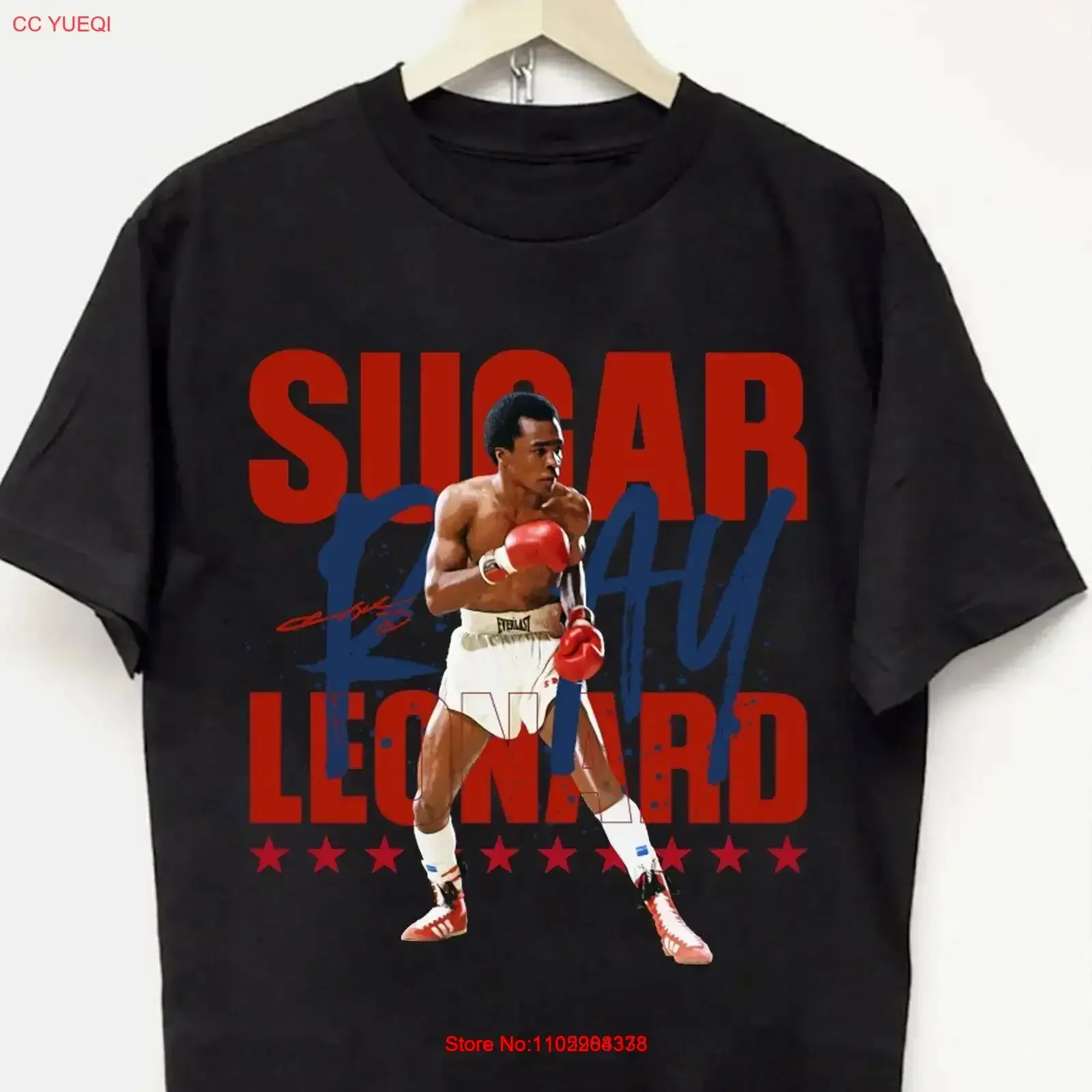 New Popular Sugar Ray Leonard Cotton S 3XL T Shirt Boxing vintage Washed Soft Stylish homme Stretched fashion Slightly
