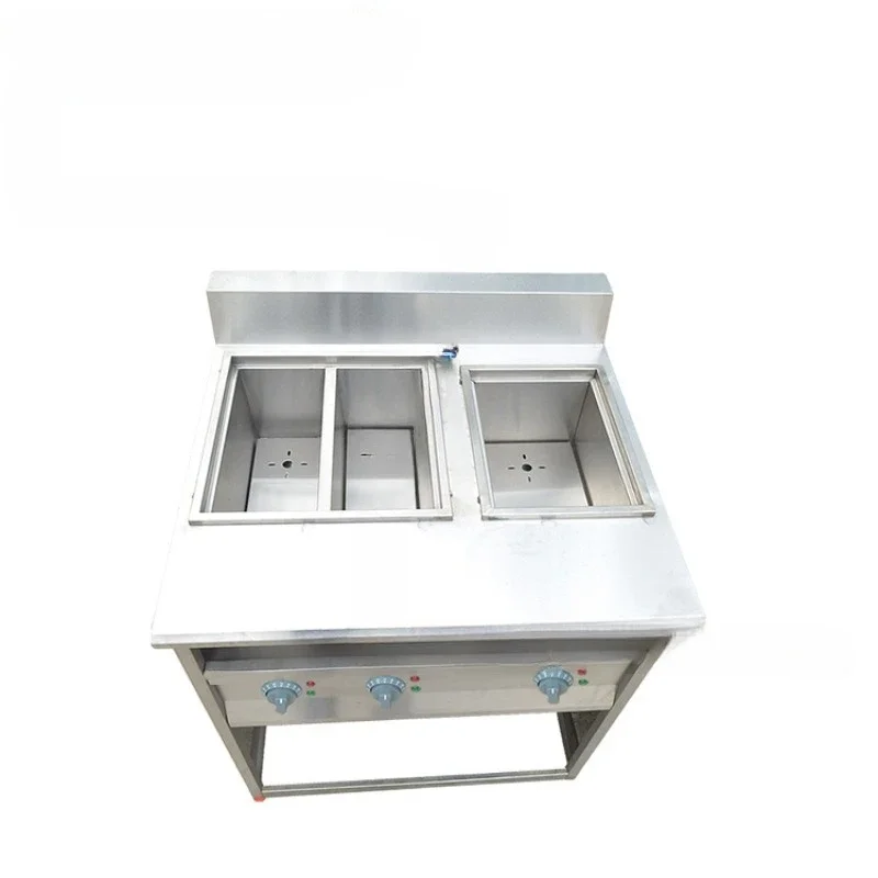 Vertical 4-grid noodle cooking machine with soup pool Commercial gas noodle cooking machine Noodle cooking pot