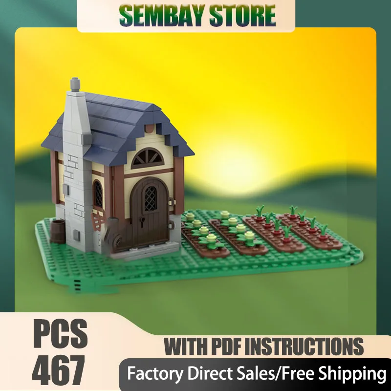 

Средневековый замок, модель Moc, строительные кирпичи, модульные мини-средневековые строительные блоки для домашних животных, рождественские игрушки «сделай сам», строительные подарки