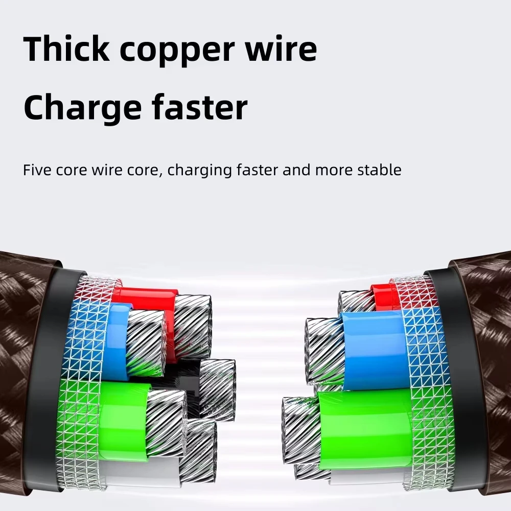 USB C Cable Fast Charging Date Cable Type C & USB Cable For iPhone 15 16 17 Xiaomi for Samsung Mobile Phone Charger Wire Cord