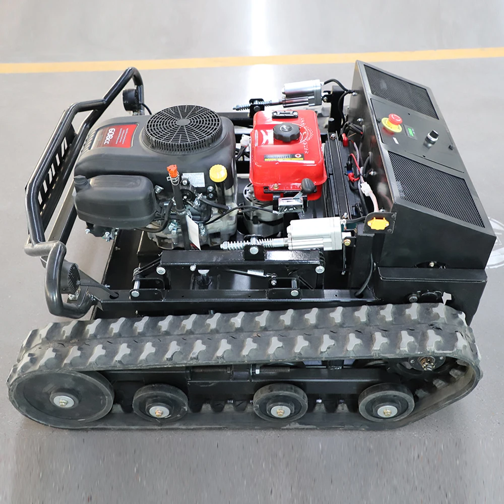 CE EPA All Terrain Grass Cutting Machine Agriculture Rubber Tracks Remote Control Robot Lawn Mower