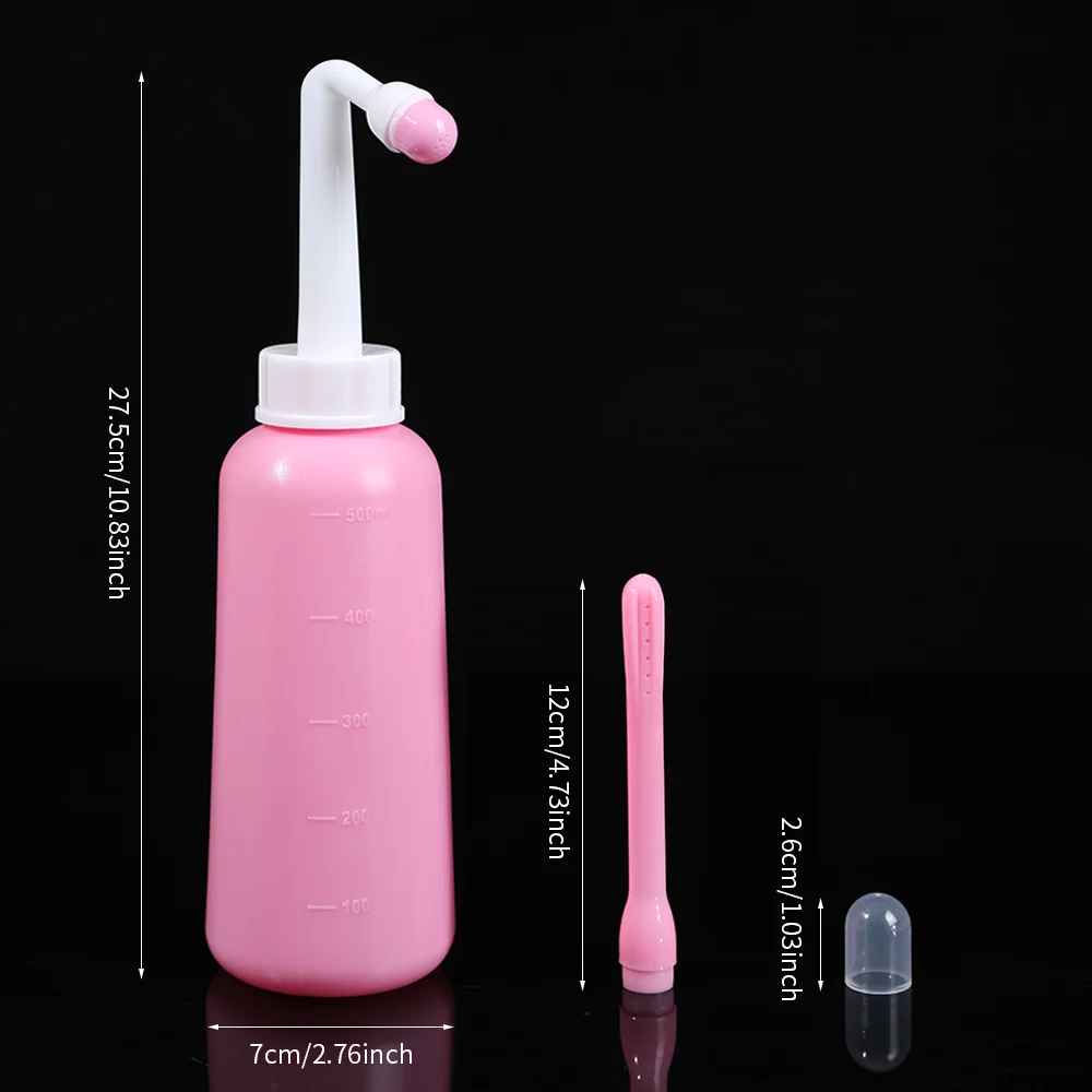 2IN1 Portable Bidet Handheld Bidet Sprayer Feminine Hygiene Clean Bottle for Postpartum Care Perineal Personal Cleaning