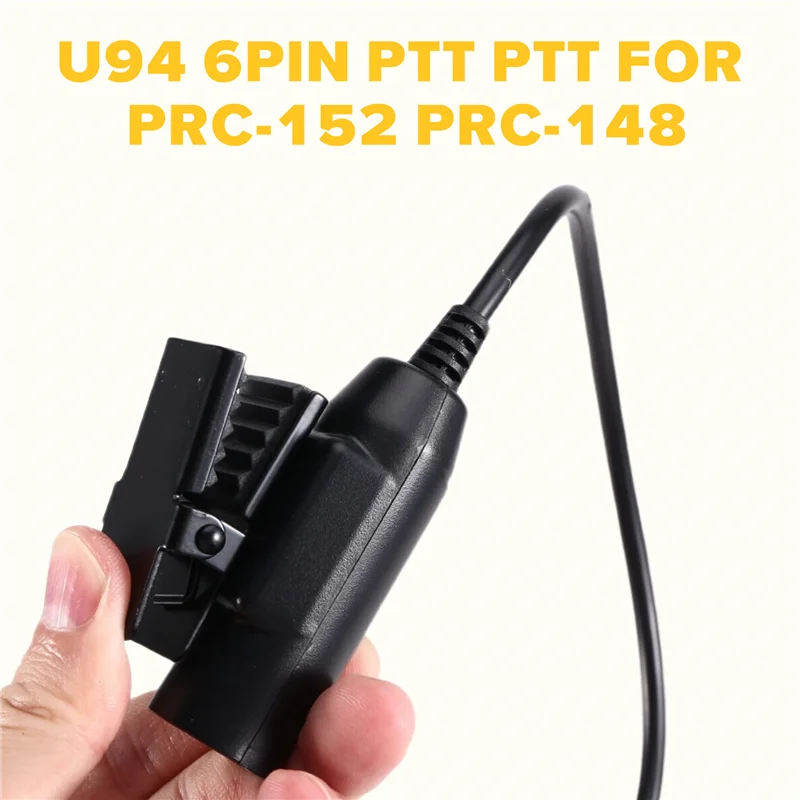U94 6 Pin Shooting Headphones Adapter For PRC 152 PRC 148 PTT For PELTO COMTA EARMOF NOTO Plug