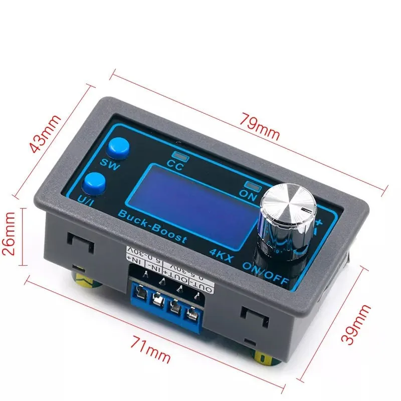 ZK-4KX CNC DC DC Buck Boost Converter CC CV 0,5-30V 4A Módulo de alimentação