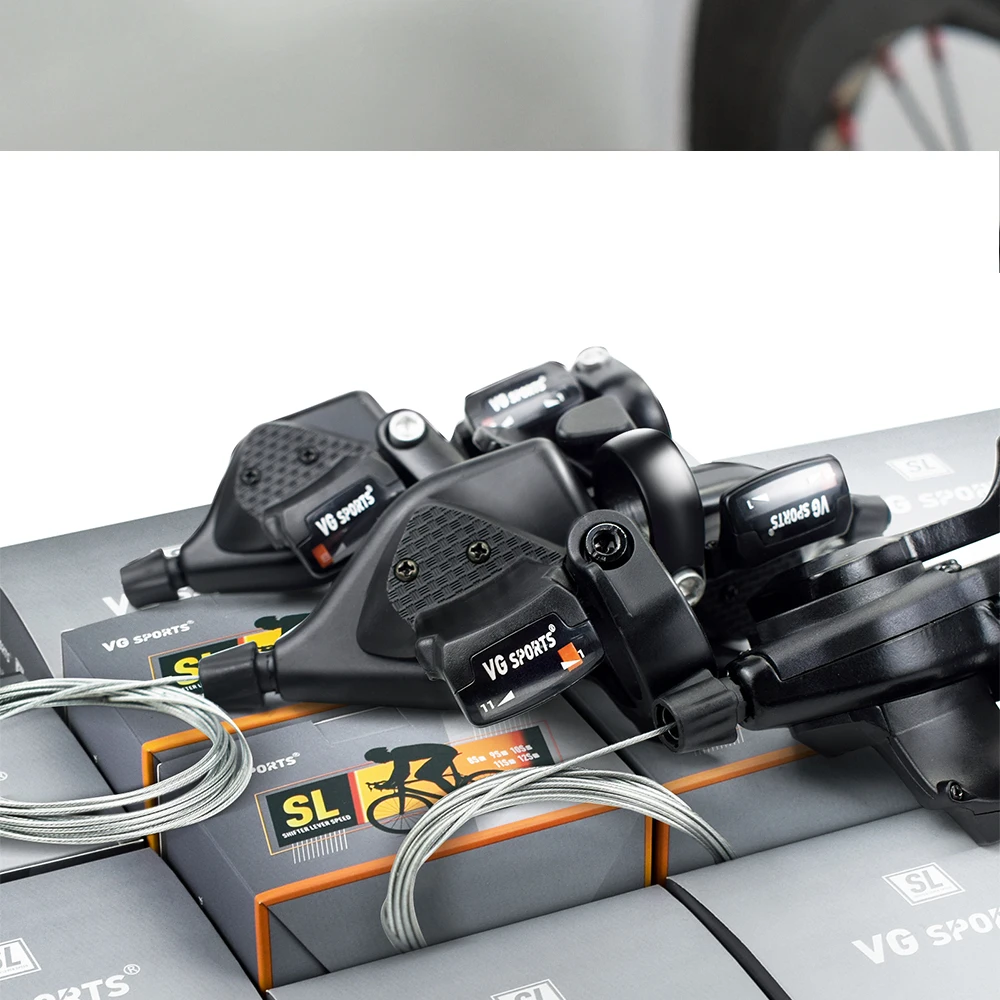 VG SPORTS Fahrradschalthebel 8 9 10 11-Gang-Fahrradbremshebel Schalthebel mit Ganganzeige links rechts Fahrradteile Zubehör – Detail 17