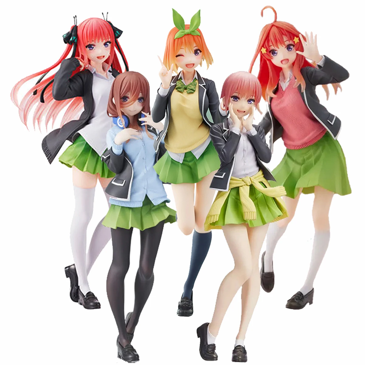 20CM Anime Figure Vital School Uniform The Quintessential Quintuplets Ichika Nino Miku Yotsuba Itsuki  Model Dolls Toy Gift PVC