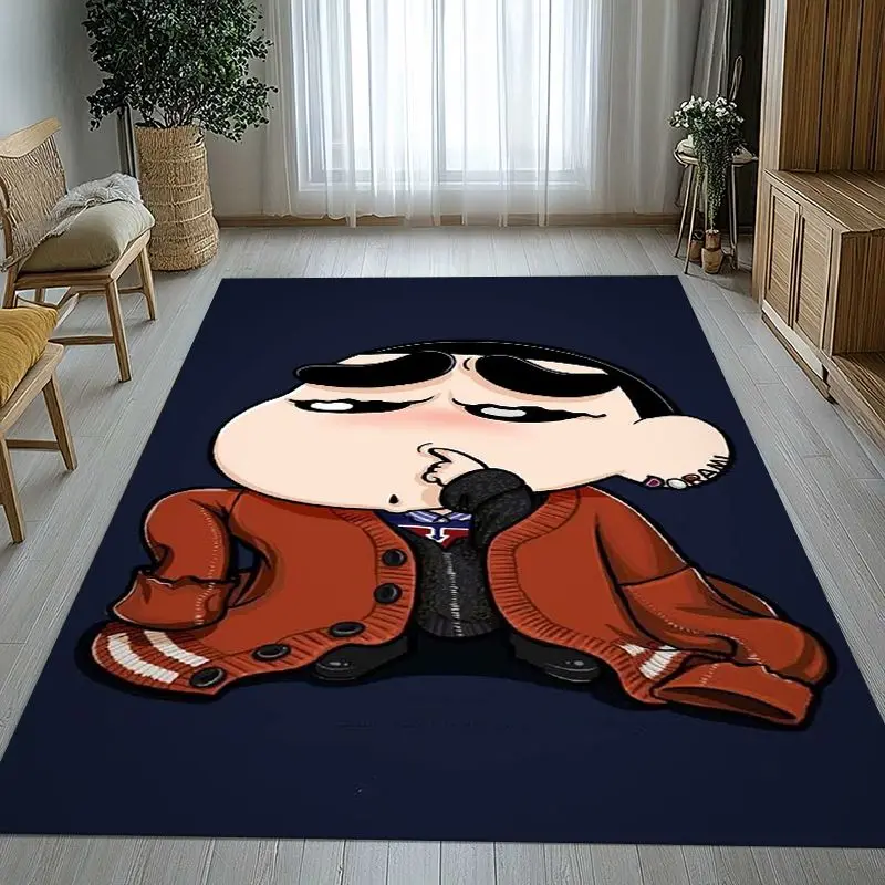 Funny C-Crayon Shin-chans Cartoon Soft Non-Slip Large Area Rug for Living Room,Bedroom Playroom Carpet Mat for Sofa,Home Decor