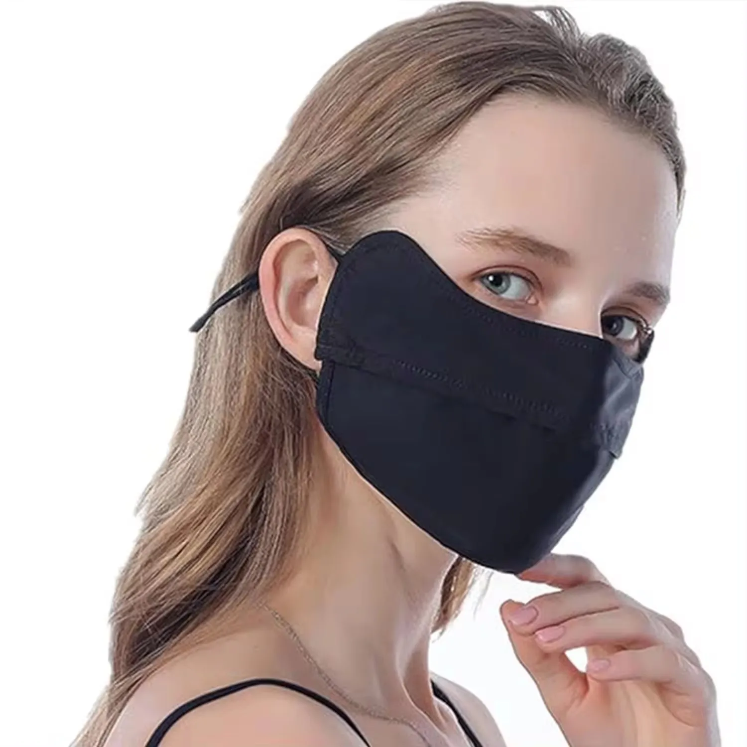 Sun protection mask UPF 50+ anti-ultraviolet summer mask eye protection breathable mask + UV mask washable reusable sports breat