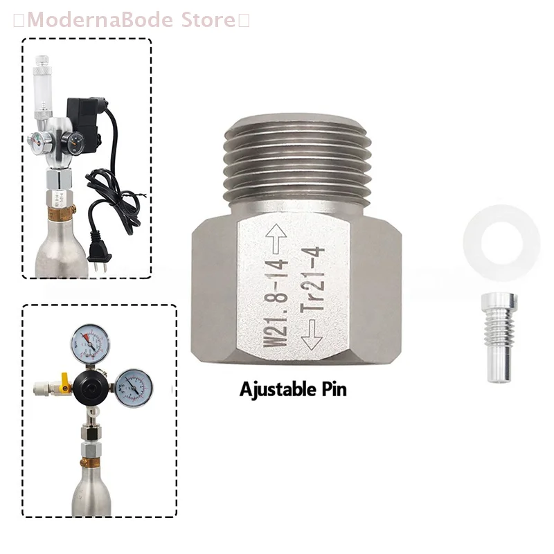 

Обновите свой аквариум и домашний пивоварение с помощью нашего набора адаптеров для конвертации баллонов с CO2 TR21-4 на W21.8-14