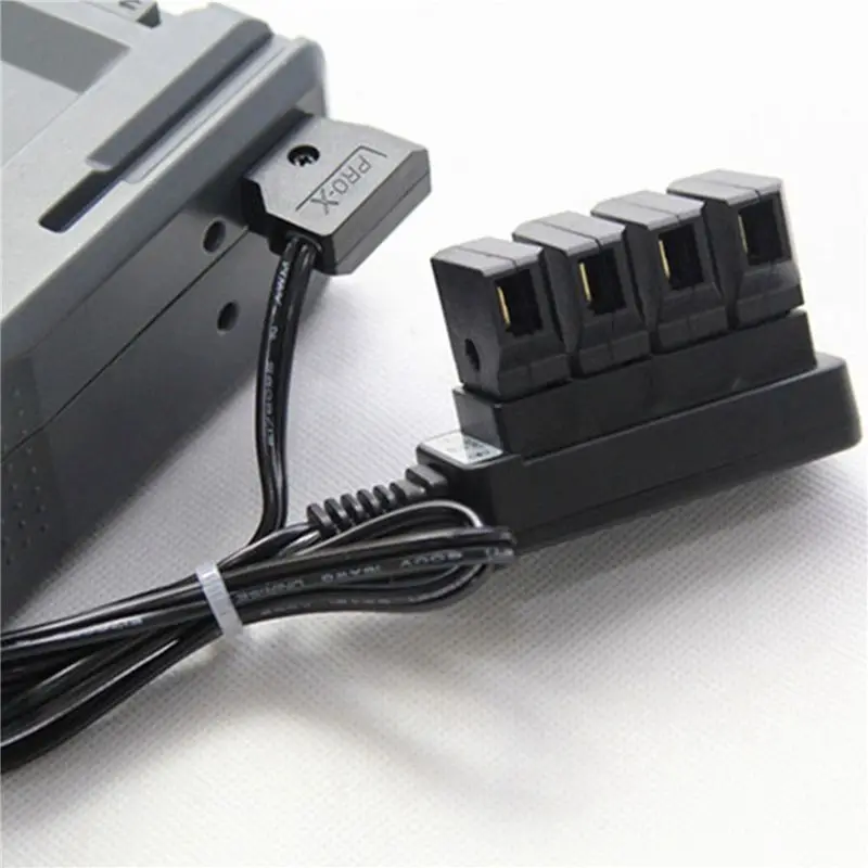 AAAEL-8X D-Tap Male To 4-Port P-Tap Female Camera Power Supply Distributor DTAP Fourway Splitter