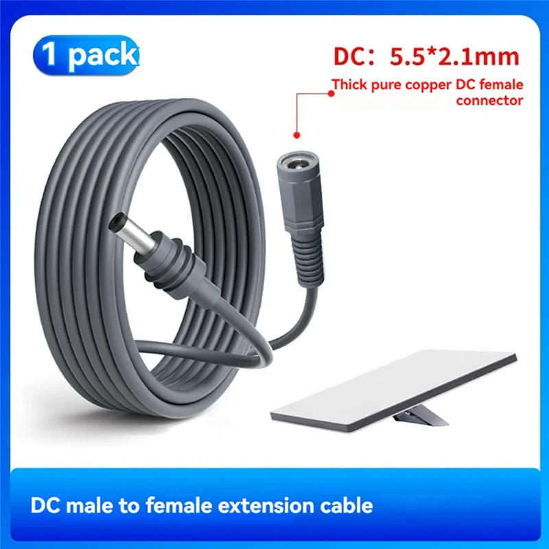 Delicate Texture-For Starlink Mini DC Male To Female Adapter Cable Short Cable DC Power Extension Cable For Starlink Mini