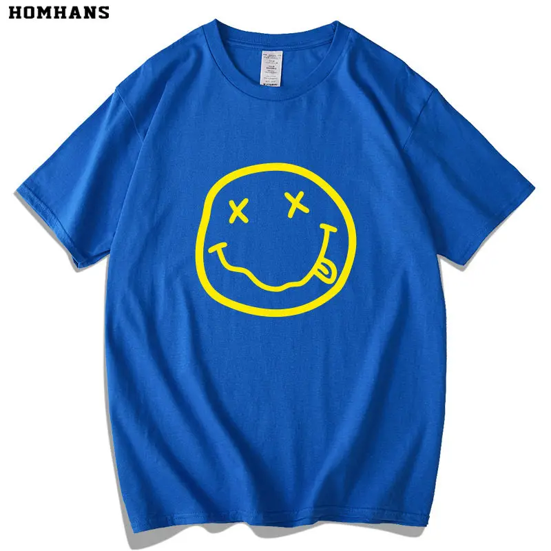 Nirvana Band European and American Metal Rock Personalized Pure Cotton Printed Men's and Women's T-shirt New Casual T-shirt