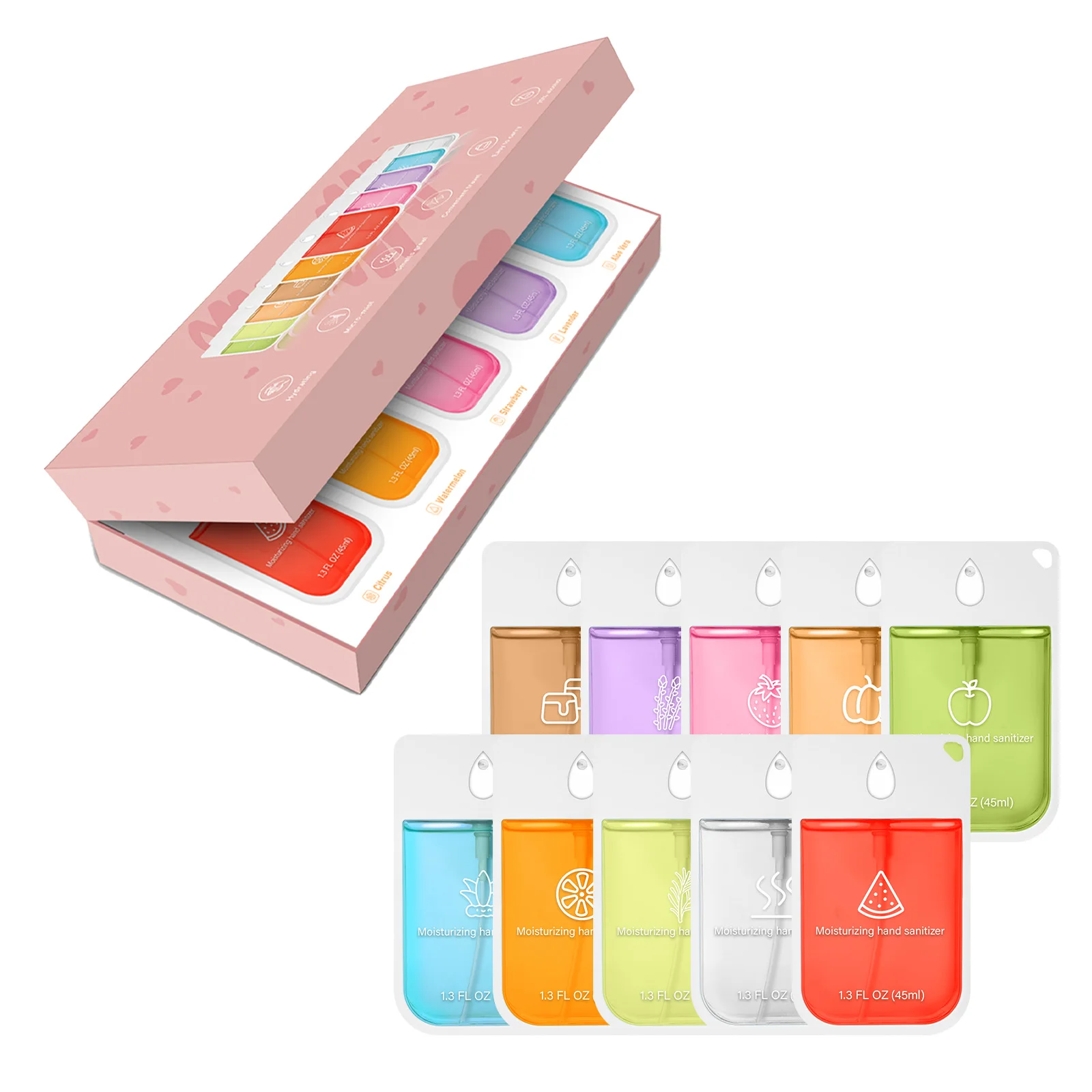 10/6Pcs Set Powerful Mist Spray Hands Sanitizer Spray Moisturizing Nourishing Portable Safe Reliable Cleaning Hand Washing Spray