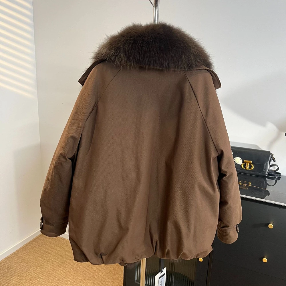Down Jacket Female Parka Winter Women's Wear for Women Office Wear Zipper Closure Suede Women's Down Jacket City Fashion