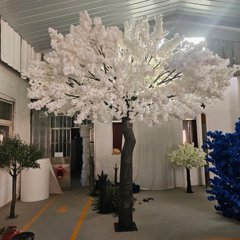 

Wholesale High Simulation Cherry Blossom Tree Artificial Wedding Decorative White Cherry Blossom Tree