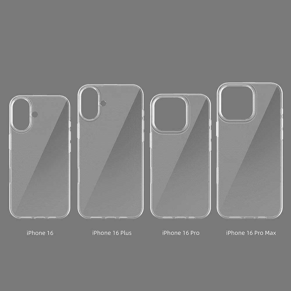 Ultra Thin Slim Clear Phone Case For iPhone 16 Pro Max Soft Silicone Cases For iPhone16 Pro Max 16 Plus Transparent Back Cover