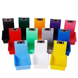 10pcs Dental Colourful Storage Box PP Case Durable Case Clip Holder Dental Model Placement Organizer Work Tray Turnover Box