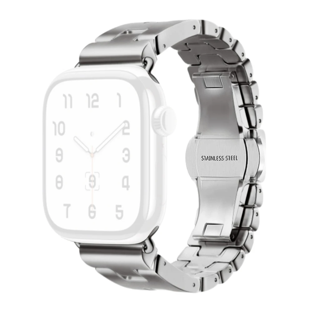 

Replacement Strap For Apple Watch Ultra 3 2 1 49mm / Series 11 10 46mm / 9 8 7 45mm / SE3 SE2 SE 6 5 4 44mm / 3 2 1 42mm H Type