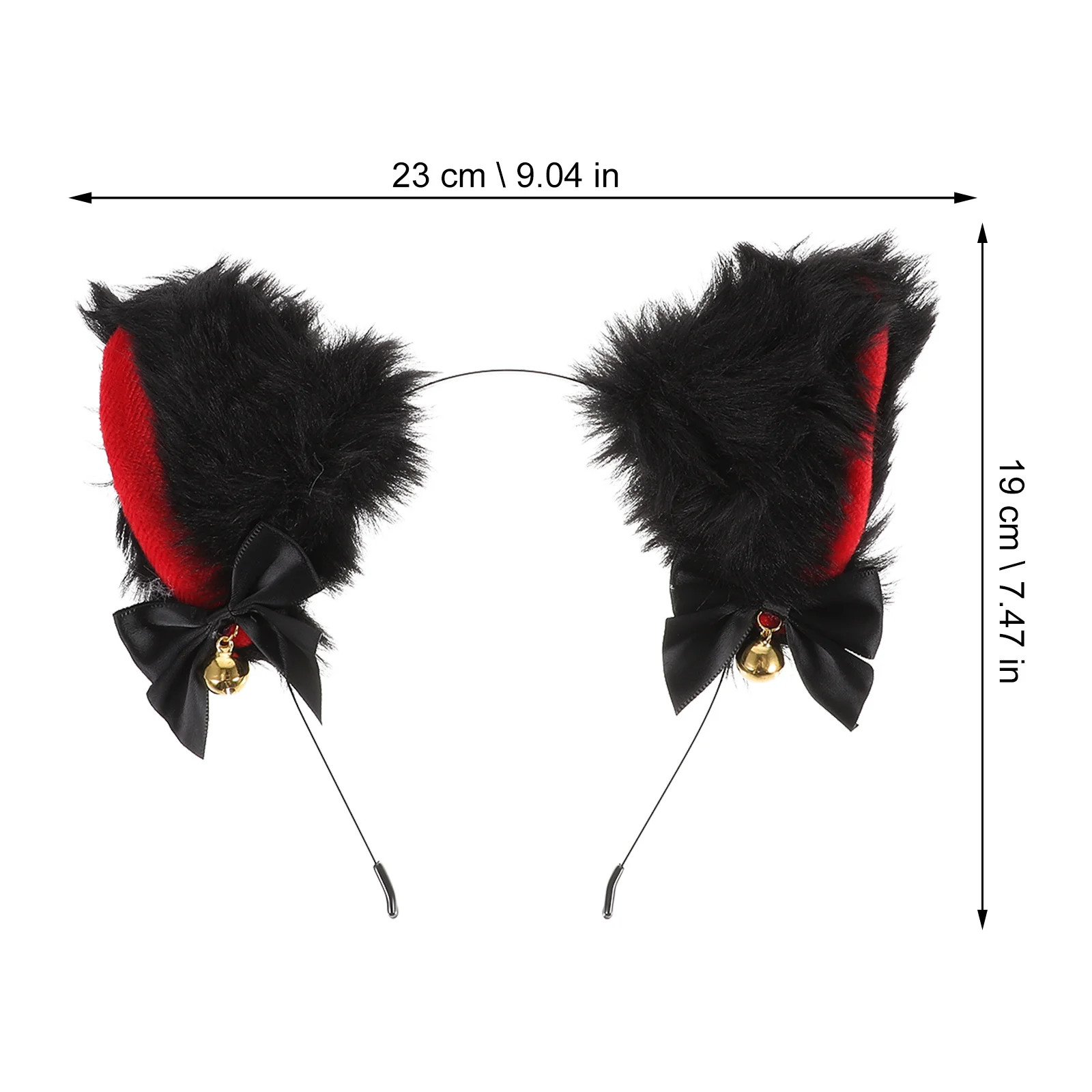 3 ensembles oreilles de chat bandeau nœud dentelle cloche collier Cosplay Performance Costume accessoires oreilles de chat bandeau col en dentelle