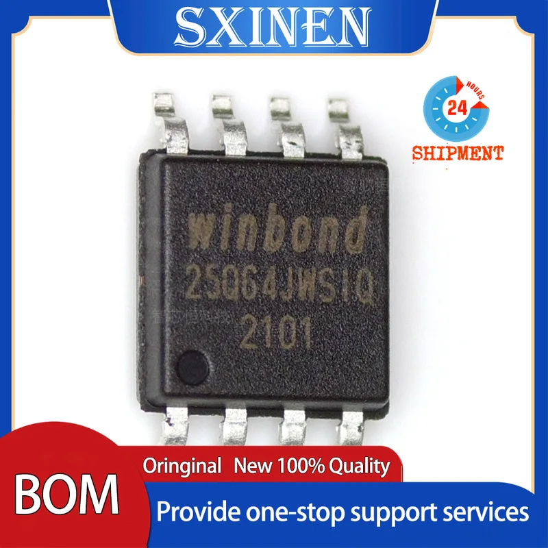 10PCS W25Q64JWSSIQ SOP-8 Encapsulated Serial and 1.2V NOR Flash Memory Make Up WINBOND