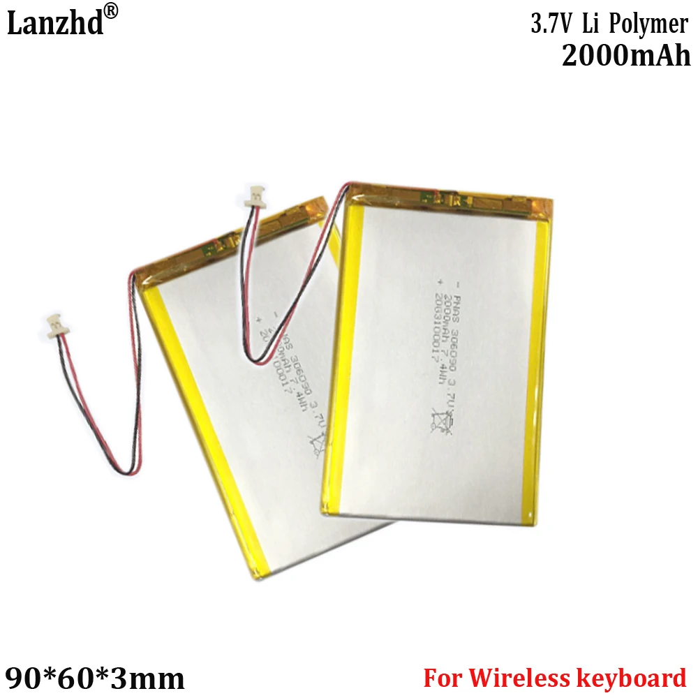 306090 3.7V Polymer Lithium Battery 2000mAh