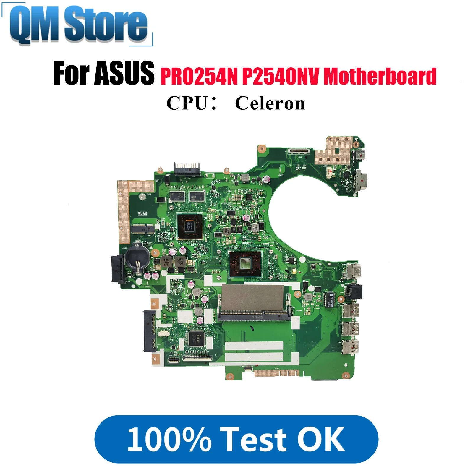

P2540NV Материнская плата для ноутбука ASUS ProArt P2540NV P2540N PRO254N Материнская плата для ноутбука с процессором Celeron 100% тестирование ОК быстрая доставка