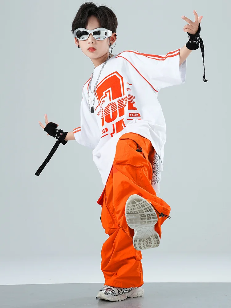 ملابس المسرح للأطفال الأولاد مجموعة الطبول أزياء الهيب هوب للفتيات ملابس أداء الرقص