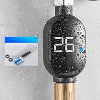 Smart Meter Bathroom Led Display 0℃-99℃ Home Water Shower Thermometer Water Accurate Temperature Measurement Monitor Gauge