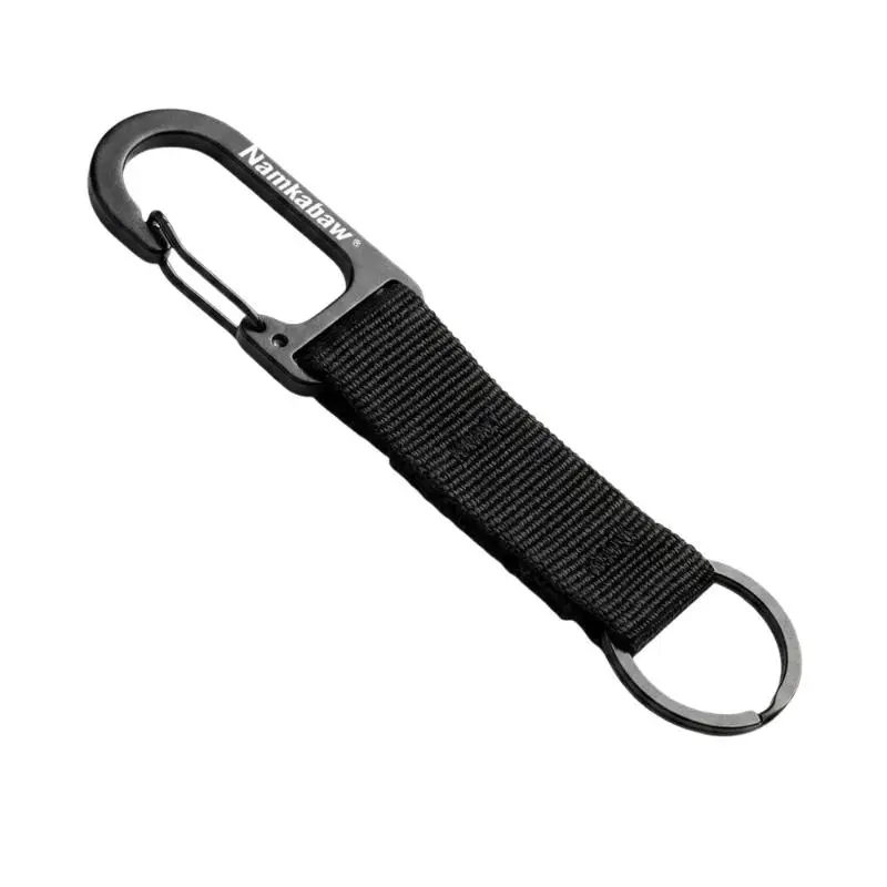 Gurtband-Federhaken Karabiner Schnellverschluss Schlüsselring Schlüsselanhänger Rucksackzubehör für Outdoor-Camping, Wandern, EDC-Ausrüstung – Detail 7