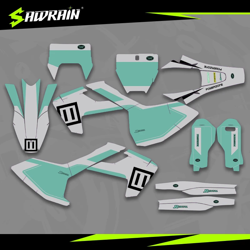 

Sawrain Motorcycle Graphics Backgrounds Decal Stickers Kits for Husqvarna 16-18 TC FC TX FX FS 17-19 TE FE 03