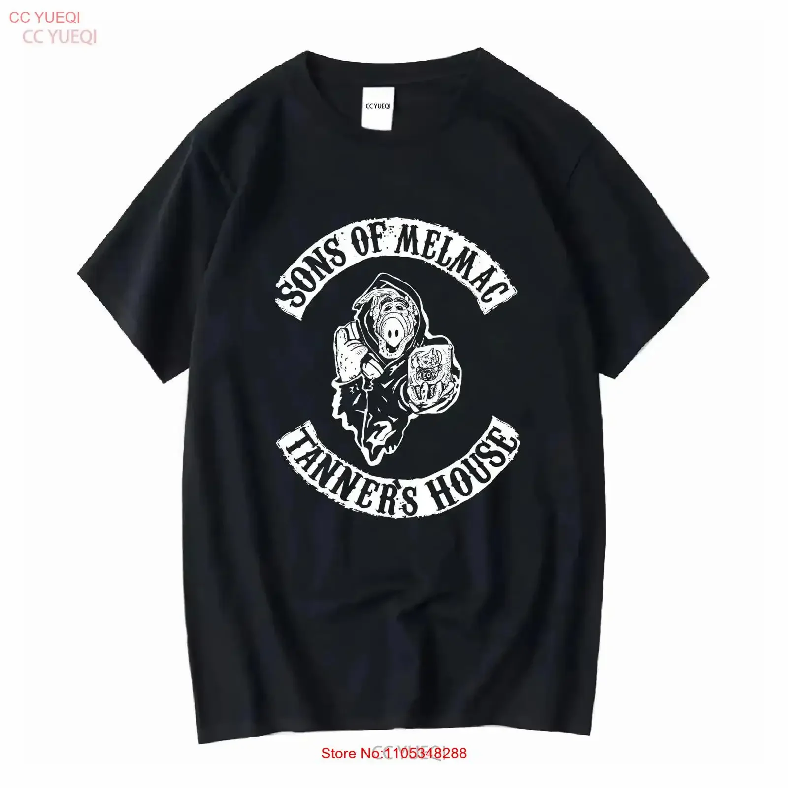 T shirt Sons Of Melmac Men Black Size S 5XL vintage Washed designer clothes Stretched Casual Slightly Versatile Stylish