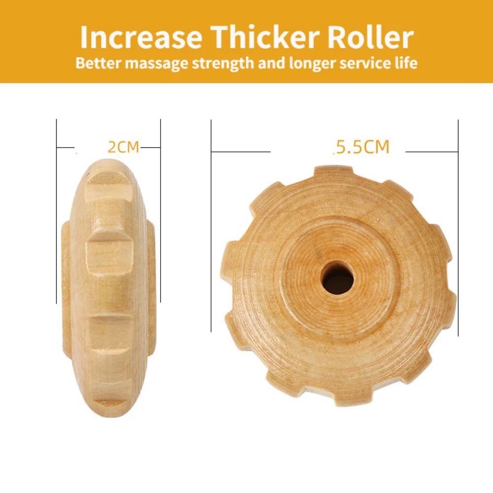 9/12 Wheel Wood Therapy Roller Massage Tool Curved Maderoterapia Colombiana Massager Lymphatic Drainage Muscle Massage Relax