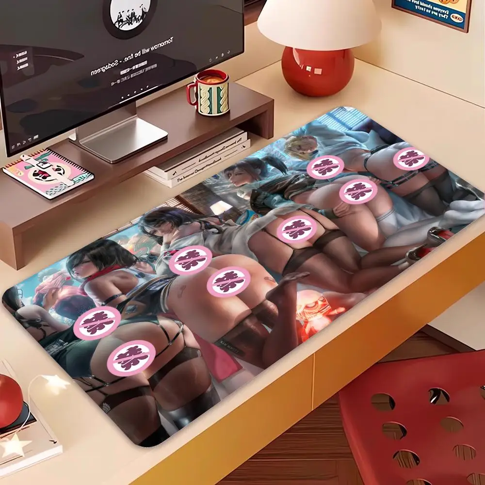 Alfombrilla de ratón, alfombrilla de escritorio, alfombrilla de oficina para dormitorio, antideslizante, para ordenador portátil, alfombrilla sexy para chica