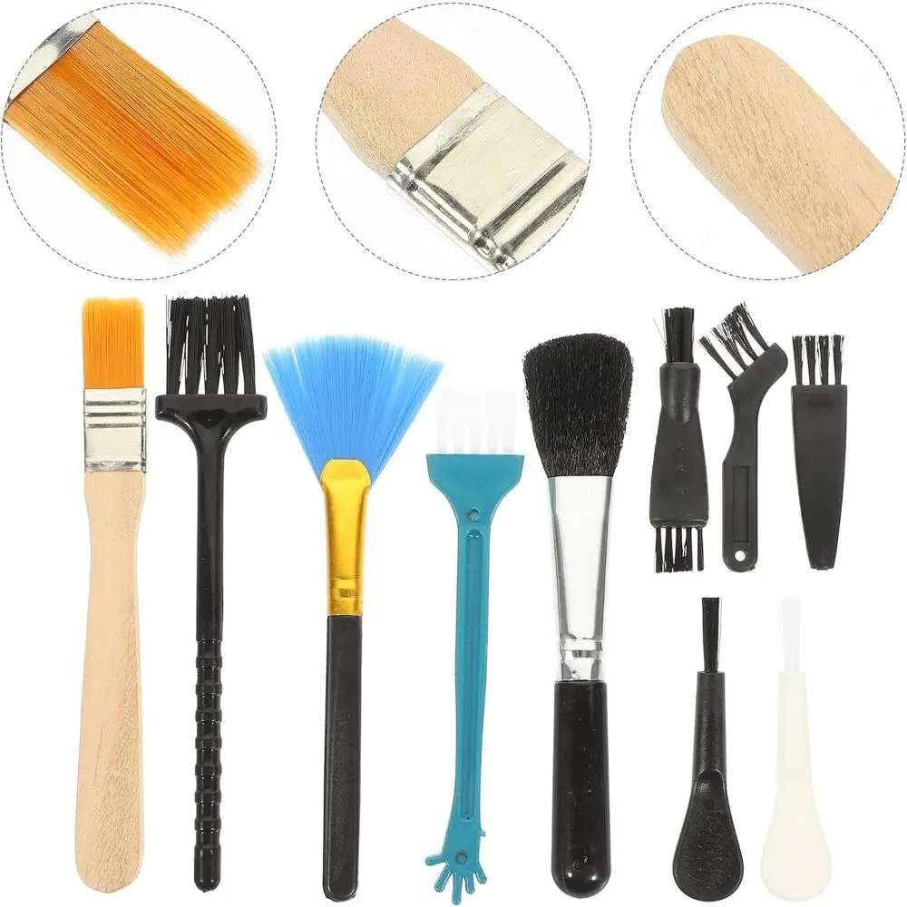 5/6/9/10Pcs Portable Keyboard Cleaning Brush Kit Professional Dust Removal Dust Cleaner Kit Handheld Reusable