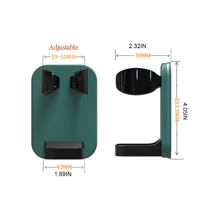 M2EE supporto per rasoio elettrico a parete per uso domestico risparmia spazio per mantenere asciutto per rasoio porta spazzolino da denti forniture per il bagno
