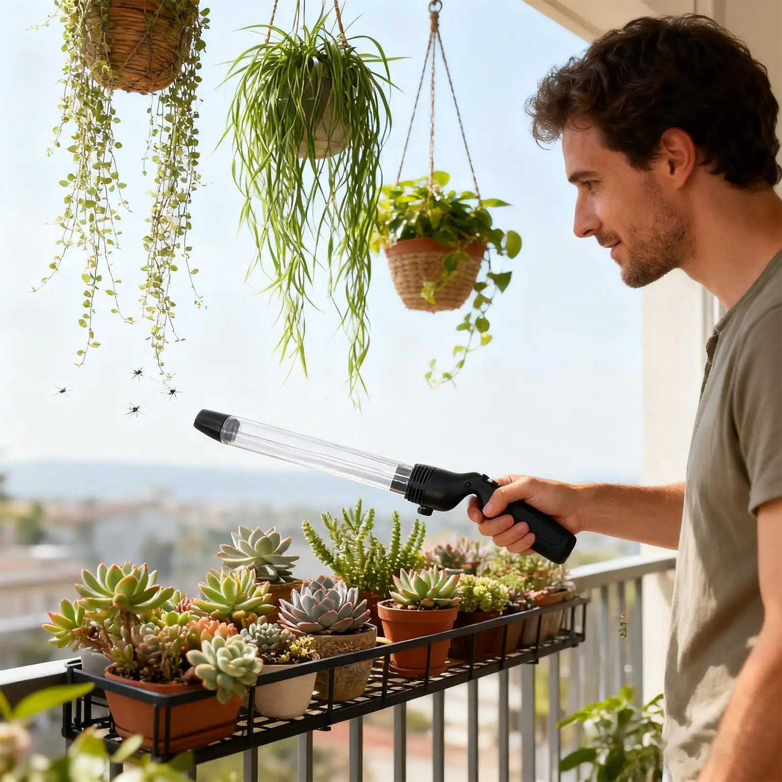 

Spider Catcher Portable Rechargeable Long Handle Lighted Catcher Spider Vacuum Grabber For Indoor Outdoor Bedroom Living Room