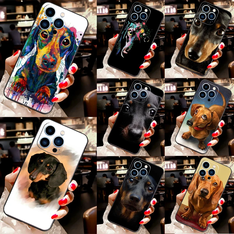 Dachshund Dog Case For Apple iPhone 11 14 12 Pro Max mini XS XR X 8 7 Plus SE 2020 13 Pro Phone Cover Capa