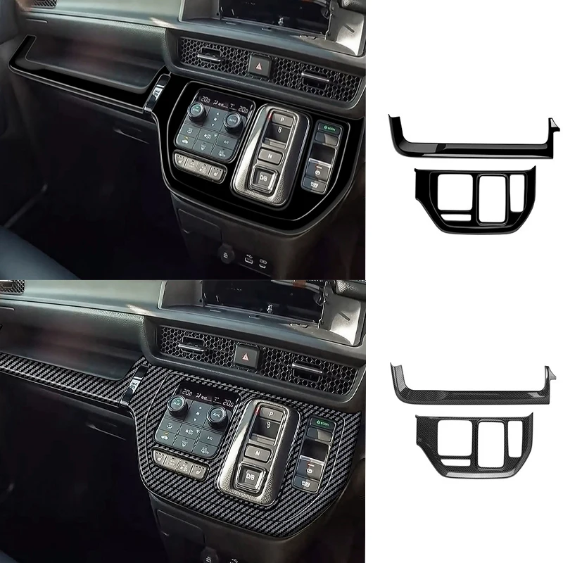 

Для Honda Stepwgn Spada RP8 2022 2023 2024, внутренняя полоса центральной консоли, панель, накладка, панель переключения передач, накладка, наклейка