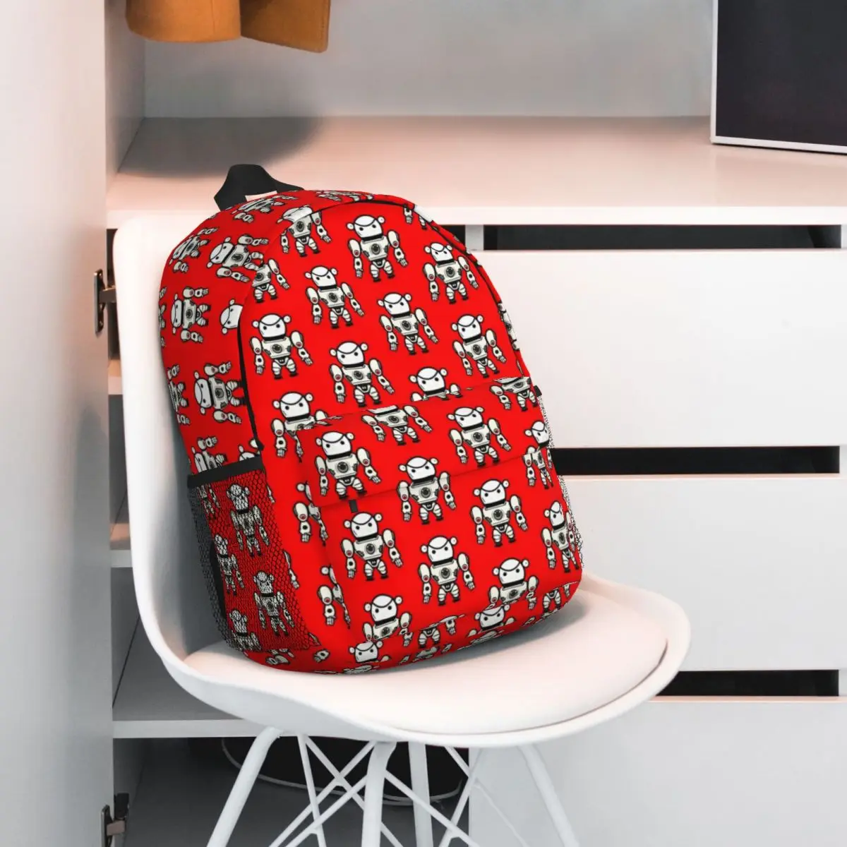 Big Hero 6 Compact 15-Inch Backpack - Stylish Lightweight Bag Perfect for Students and Commuters