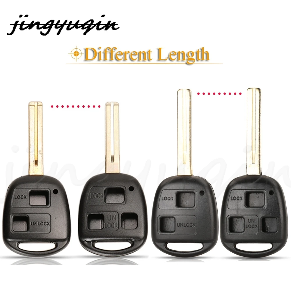 jingyuqin 2/3 Buttons Replacement Remote Car Key Shell Case Fob For Lexus GS LX ES 250 300 With TOY40 Blade