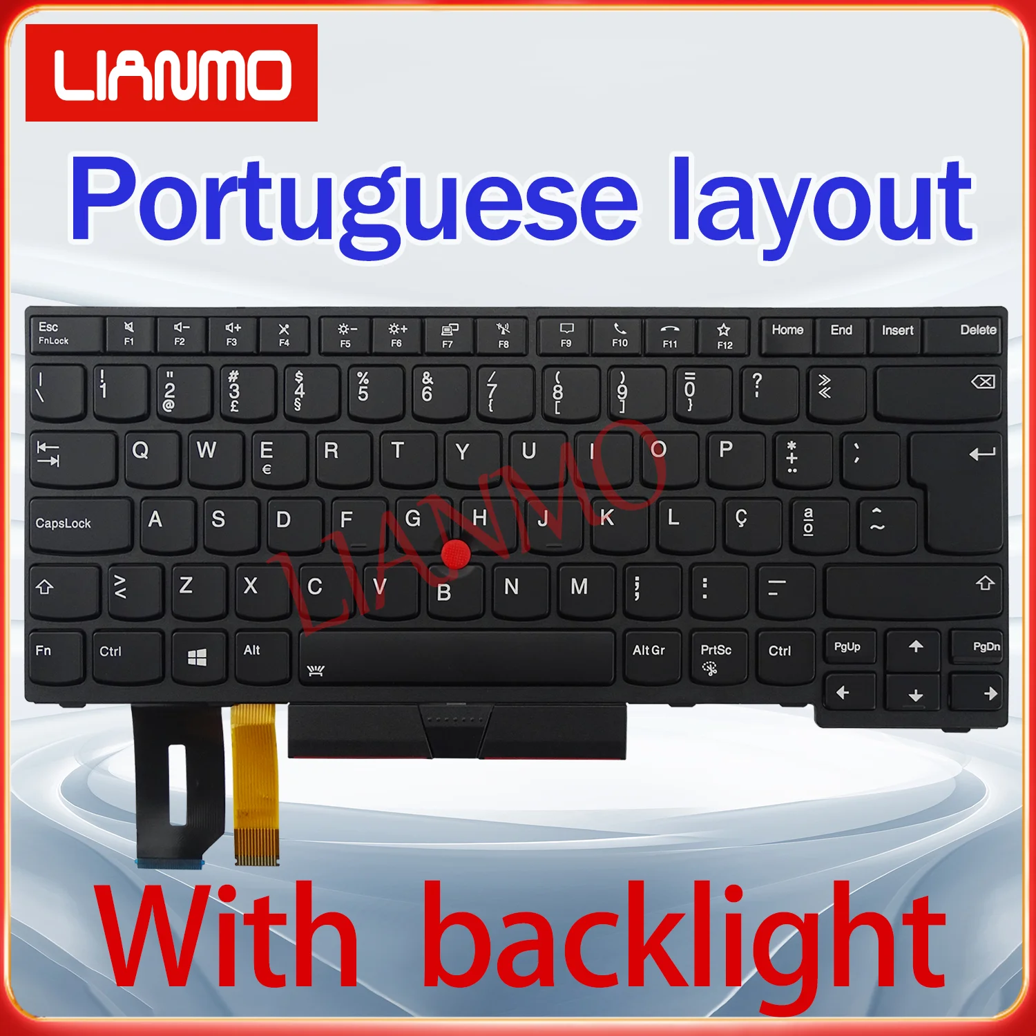 Francuska/Lańcuchowska Hiszpańska/Portugalska/Szwedzka/Słowenska/Turecka/Brytyjska/Rosyjska klawiatura z podświetleniem do Lenovo ThinkPad T14 GEN1 GEN2 P14S GEN1 GEN2 — zdjęcie produktu 5