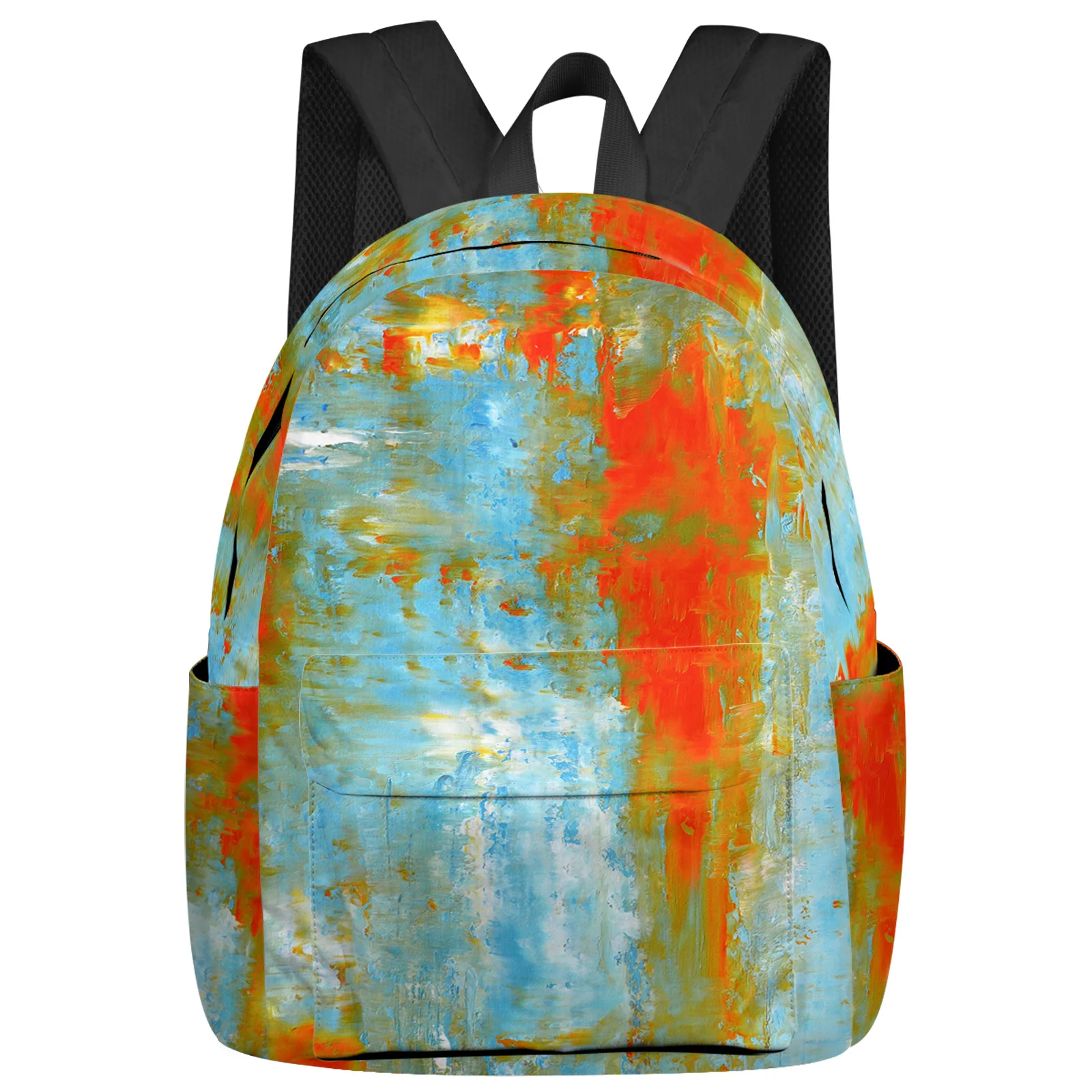 

Orange Pigment Light Blue Whitened Fashion Women Backpack Girl Travel Book Bags Laptop Backpacks Travel Rucksack Schoolbag